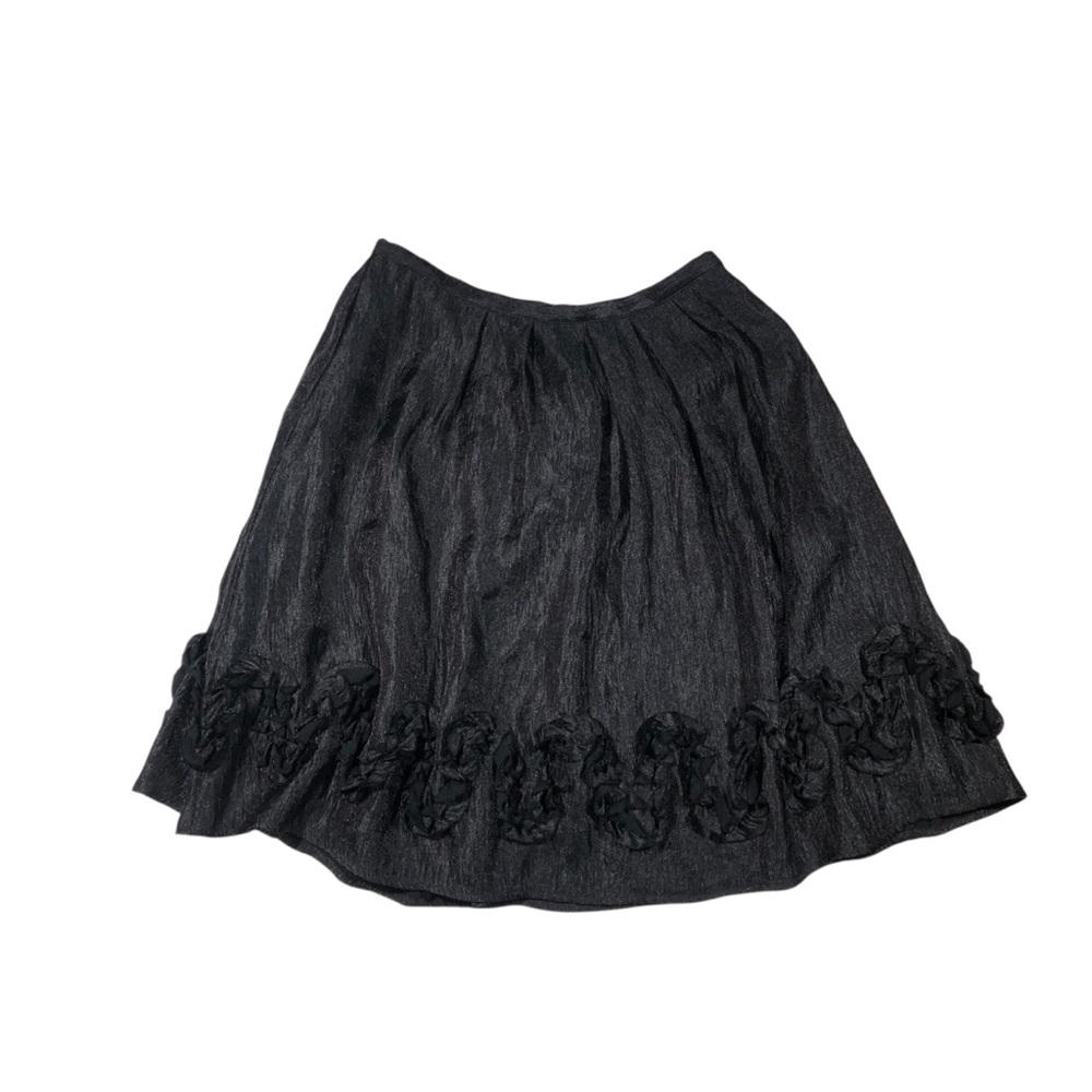 Vintage 90’s Black Floral Fairy Whimsigoth Skirt MSK Medium